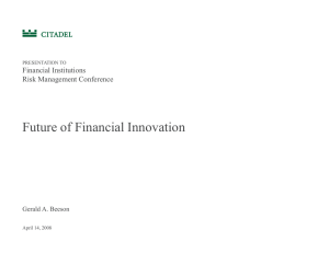 Future of Financial Innovation