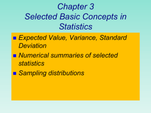 Chapter 3 Basic Concepts in Statistics (ppt)