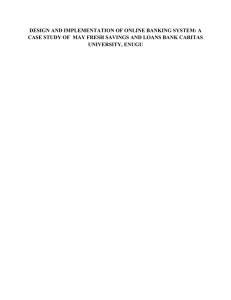 design and implementation of online banking system: a case study