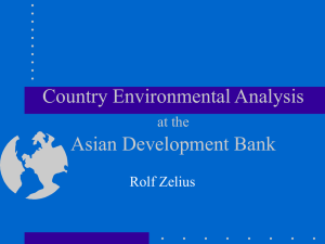 Country Environmental Analysis at the Asian Development Bank
