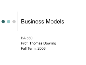Business Model Lecture