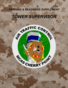 1. Tower Supervisor. - MCAS Cherry Point Air Traffic Control Facility