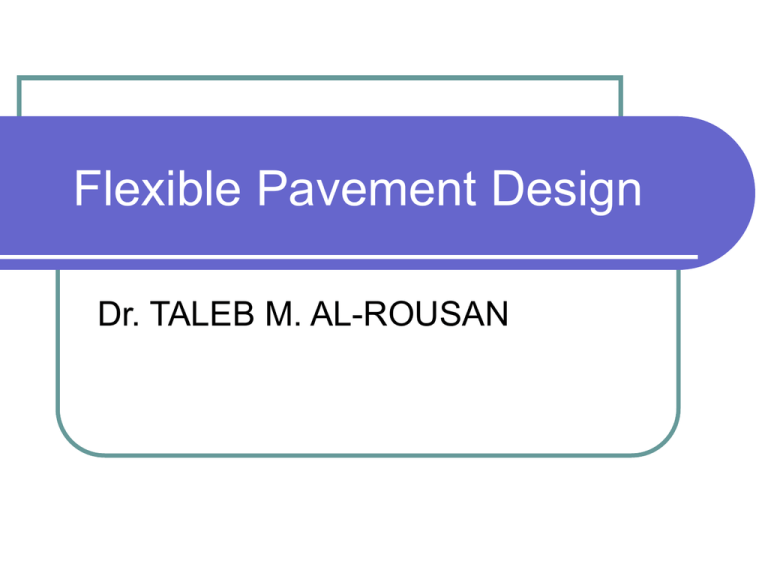 bituminous pavement design software