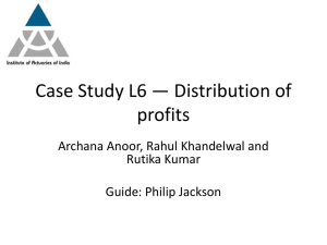 Case Study L6 * Distribution of profits