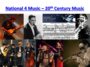 National 4 20th Century Music