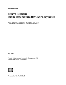 Legal and Regulatory Framework for Public Investment Management