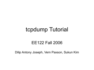 EE122 tcpdump tutorial