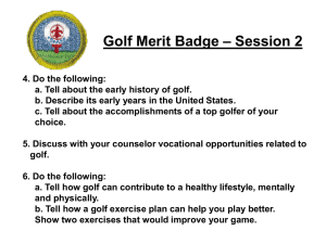 Golf Merit Badge – Session 2 Down-ups