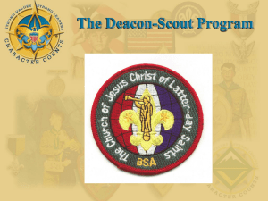 Deacon/ Scout Training Presentation ()