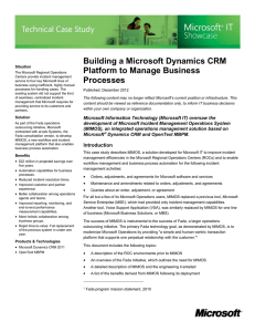 Building a Microsoft Dynamics CRM Platform to Manage Business