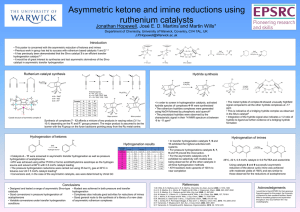 Asymmetric Ketone and Imine Reductions using Ruthenium Catalysts