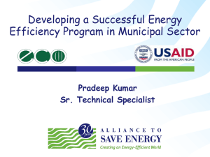 Municipal Energy Efficiency (ASE) - ECO-III