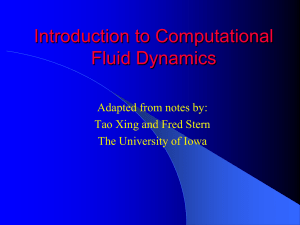 Computational Fluid Dynamics Lecture