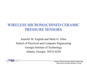 WIRELESS MICROMACHINED CERAMIC PRESSURE SENSORS