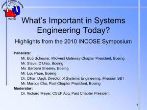Highlights from the 2010 INCOSE Symposium