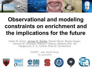 Observational and modeling constraints on enrichment and