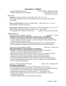 Resume - Entomological Society of America