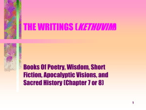 THE WRITINGS (KETHUVIM)