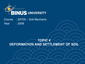 Deformation and Settlement of Soil