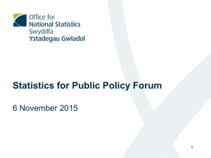 Statistics for Public Policy Forum November 2015 presentation slides.