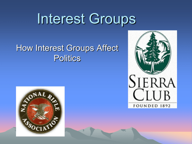 What Is An Interest Group Quizlet