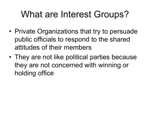 What are Interest Groups?