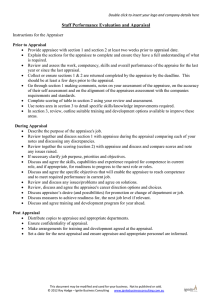 Staff Performance Evaluation and Appraisal Form