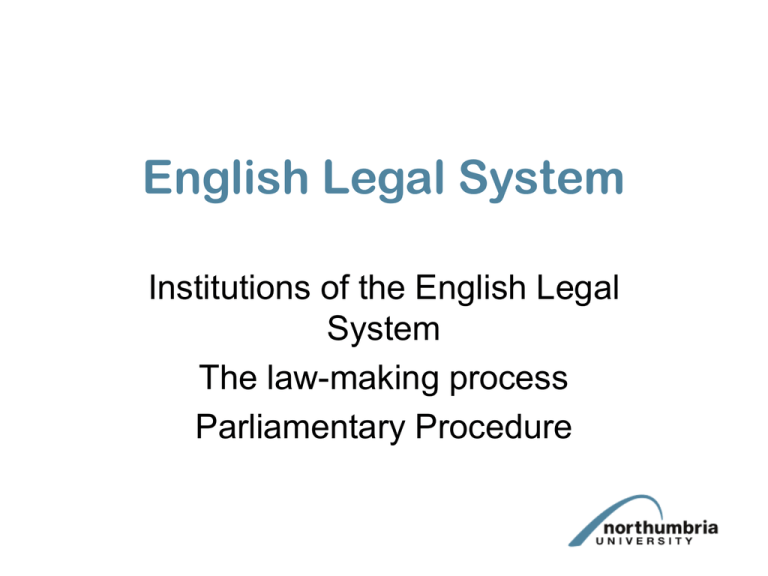 English Legal System 6 PowerPoint