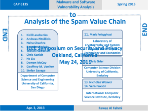 End-to-End Analysis of the Spam Value Chain