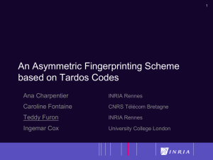 An Asymmetric Fingerprinting Scheme based on Tardos Codes