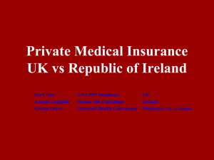 Private medical insurance - UK vs the Republic of Ireland