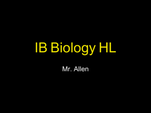 IB Bio HL Course Outline