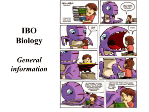 IBO Biology General information