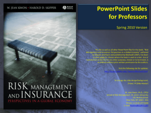 Risk Management and Insurance: Perspectives in a Global