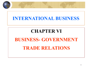 IV.2 World Trade Organization (WTO)