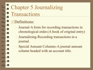 Chapter 5 Terms & Notes