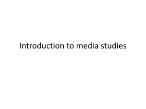 Introduction to media studies