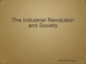 The Industrial Revolution and Society