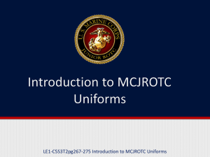 LE1-C5S3T2pg267-275 Introduction to the MCJROTC Uniforms