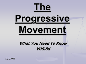 The Progressive Movement