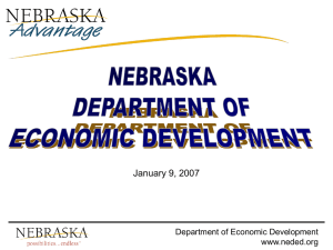 5 “Tiers” - Nebraska Department of Economic Development