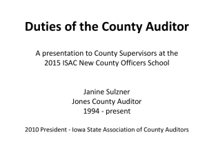 Auditors - Iowa State Association of Counties