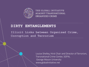 Presentation by Louise Shelley on "Dirty Entanglements