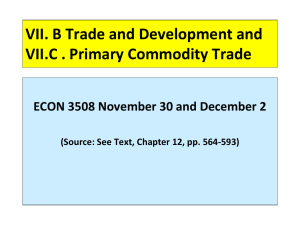 Econ 3508 VII B and C Trade and Development