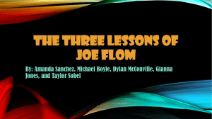 The three lessons of Joe flom - River Dell Regional School District
