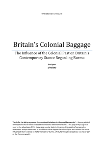 Discourse, and colonial discourse within Britain