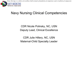Navy Nursing Clinical Competencies