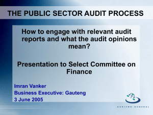 Public Audit Process