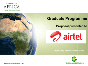 Pan African Graduate Recruitment: Multiple Sourcing Channels