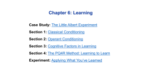 Chapter 6: Learning